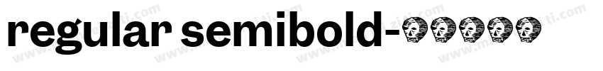 regular semibold字体转换